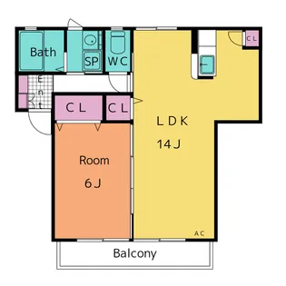 パティオ1 B【1階】の間取り