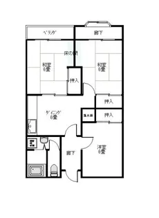 広島畳材安古市ビル【5階】の間取り