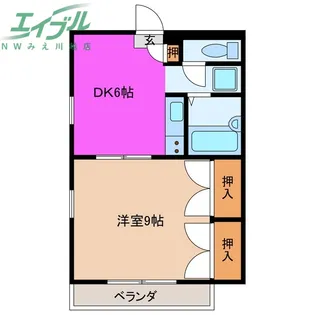 グランピアB棟【1階】の間取り