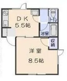 Ym堤端II【2階】の間取り