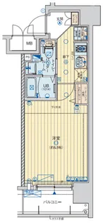 ファーストフィオーレ京橋イースト(旧エグゼ京橋イースト)【5階】の間取り