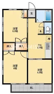 田崎ハイツ【2階】の間取り