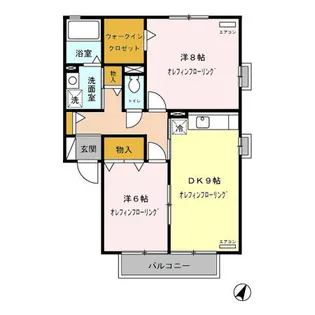 sejour遊岳B【2階】の間取り