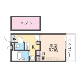 レオパレスエルザ1【2階】の間取り