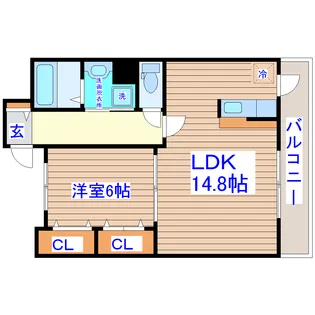ボナールブリッジ【4階】の間取り