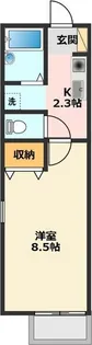 ボヌール水海道【1階】の間取り