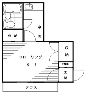 アルコ松原【1階】の間取り