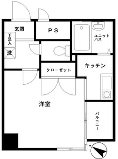 グランヴァン水天宮【7階】の間取り
