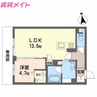 シャーメゾンロジュエール桑名駅西【1階】の間取り