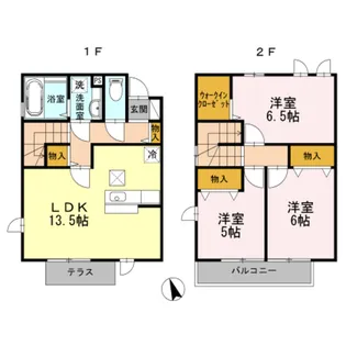 セジュール下瀬谷E棟【1階】の間取り