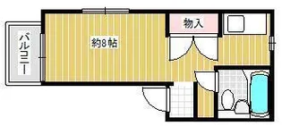 クローバーハイツ【1階】の間取り