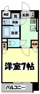グランカーサ広瀬通【7階】の間取り
