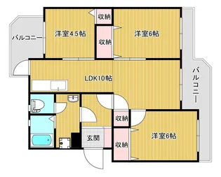 紫原パークマンション【4階】の間取り