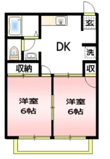 ハイツ壱番館【2階】の間取り