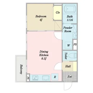 Lien八乙女【2階】の間取り