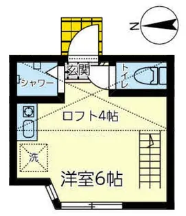 ユナイト大島プラージュ【1階】の間取り
