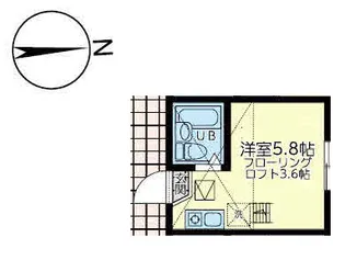 ユナイト根岸 ジェファーソンの杜【1階】の間取り