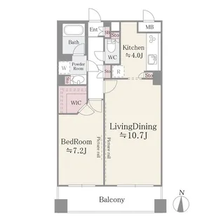 CITY PLACE AYASE【7階】の間取り