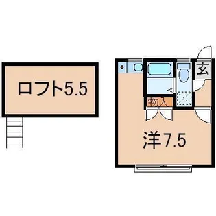 LA CIENEGA A-wing【2階】の間取り