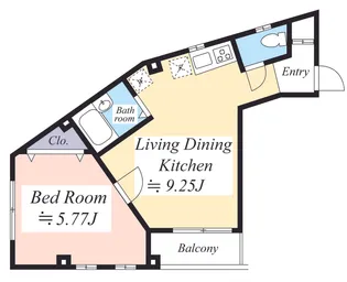 マハナコート(幡ヶ谷五番館)【2階】の間取り