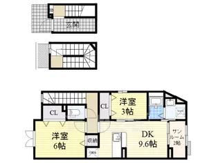 グランデージ【3階】の間取り