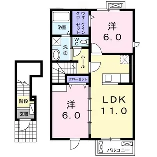 レジデンス 和【2階】の間取り