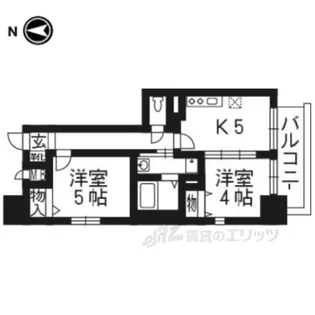 ベラジオ烏丸御池【7階】の間取り