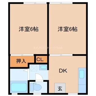 スカイハイツ1【1階】の間取り