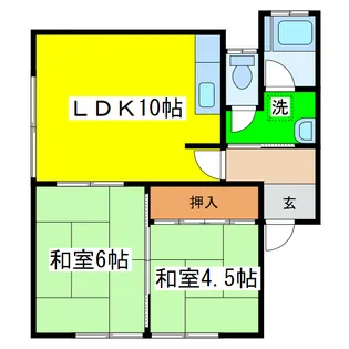 パークハイツ(鳥取大通)【1階】の間取り