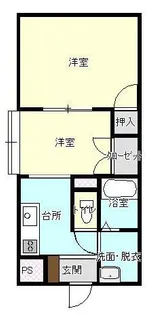 サンフラワーマンション【1階】の間取り