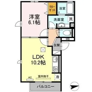 プランドール【1階】の間取り