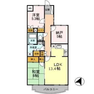 フォレストヒルズ【2階】の間取り