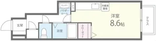 エスポワール久米田【1階】の間取り