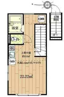 アートヒルズ若葉町【2階】の間取り