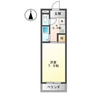 スカイレジデンス【4階】の間取り
