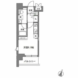 TLRレジデンス川崎大師【4階】の間取り