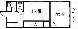 寿荘1号棟【2階】の間取り