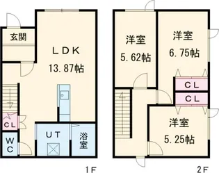 ソレイユ早来IIの間取り