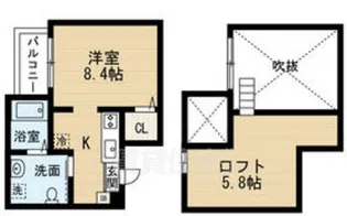 セジョリグラース【2階】の間取り