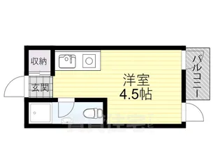 ロイヤルレスト西【5階】の間取り