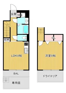 CITY SPIRE鶴見【1階】の間取り