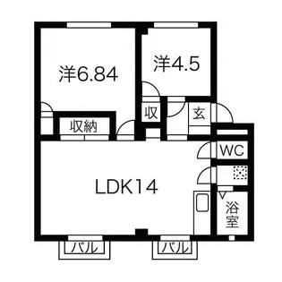 ソフィアC【2階】の間取り