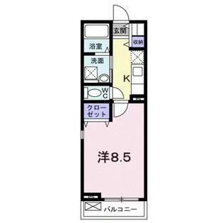 グランディオーズ ナカマチ【2階】の間取り