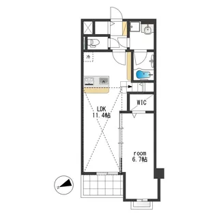 MDL Apartment【4階】の間取り