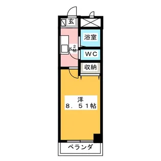 服部園ビル【2階】の間取り