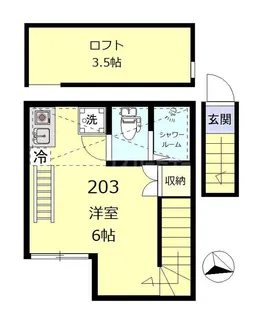 クアルト板橋【2階】の間取り