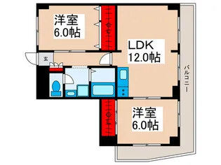 エクセレント アベ【4階】の間取り