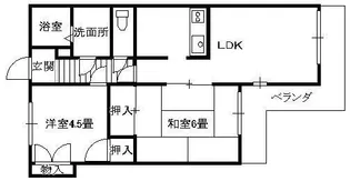 カッスル菊衛【6階】の間取り