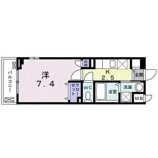 エーデルワイス【6階】の間取り