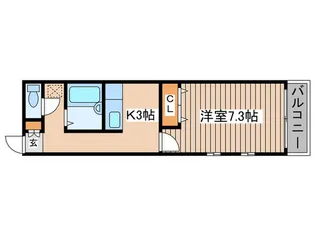 グリ-ンパレス桜台【1階】の間取り